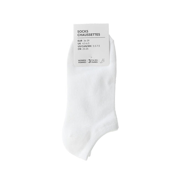 Miniso White Low-cut Socks (3 Pairs) 2013101810100