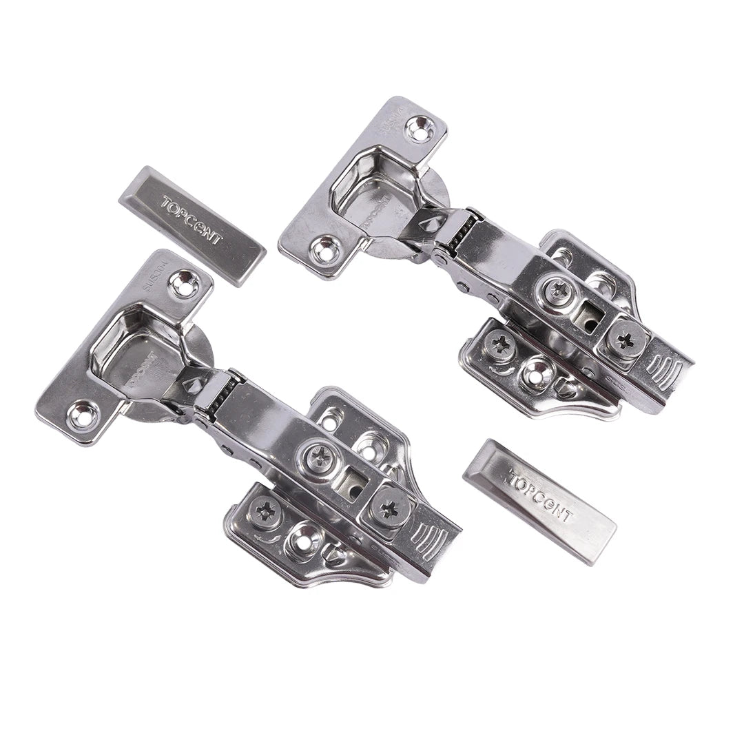 Full Overlay One-Way Soft Closing Hinge 3D 304SS 35MM 2PC/PK