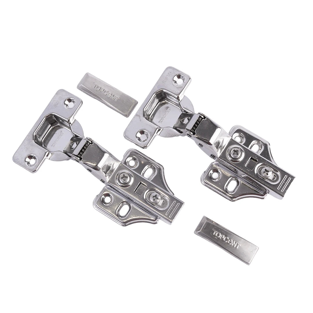 Inset 4 Hole One Way Soft Closing Hinge 2D 304SS 35MM 2PC/PK