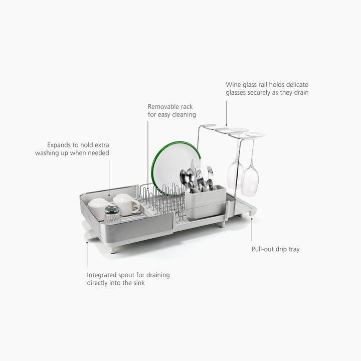 Joseph Joseph Extend™ Steel Plus Expandable Stone Dish Drain