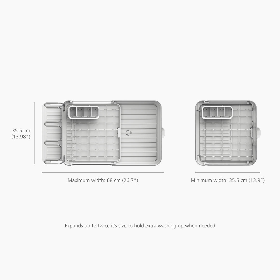 Joseph Joseph Extend™ Steel Plus Expandable Stone Dish Drain