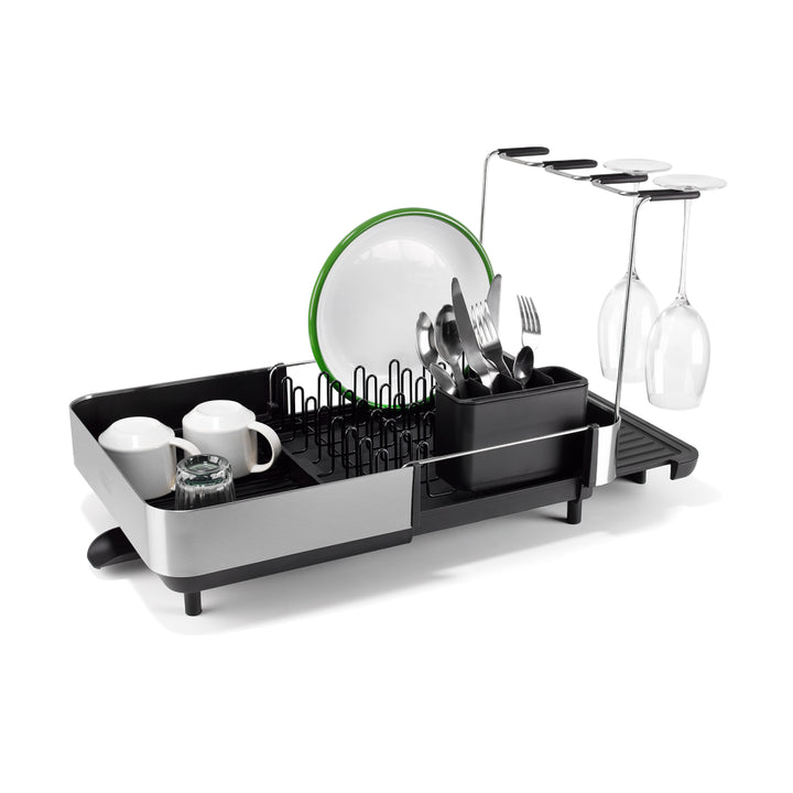 Joseph Joseph Extend™ Steel Plus Expandable Black Dish Drain
