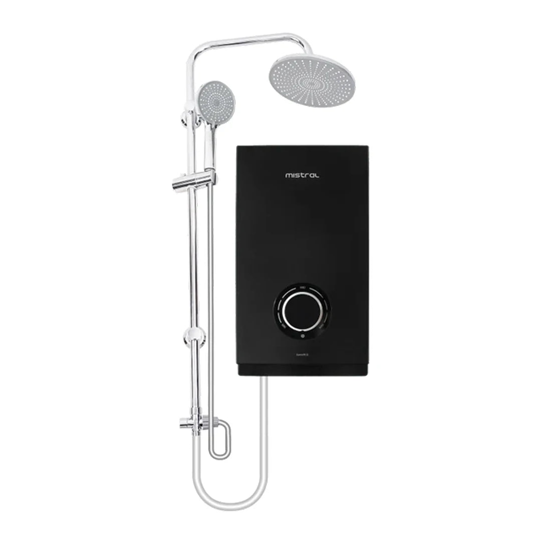Mistral Instant Shower Heater With DC Pump And Rain Shower