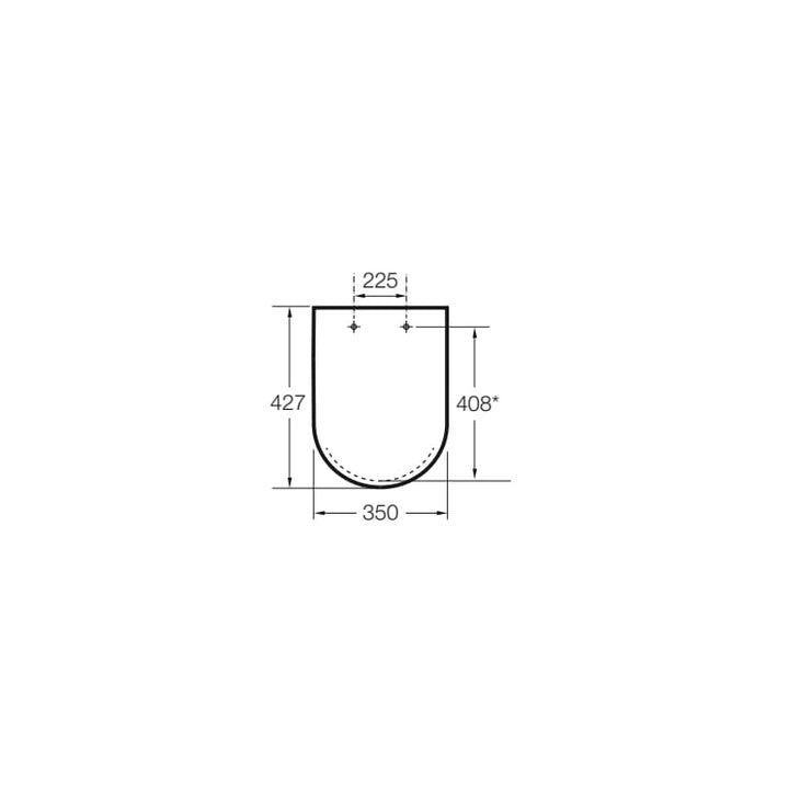 Roca The Gap Compact Rimless Close-Coupled Wc with Dual Outlet