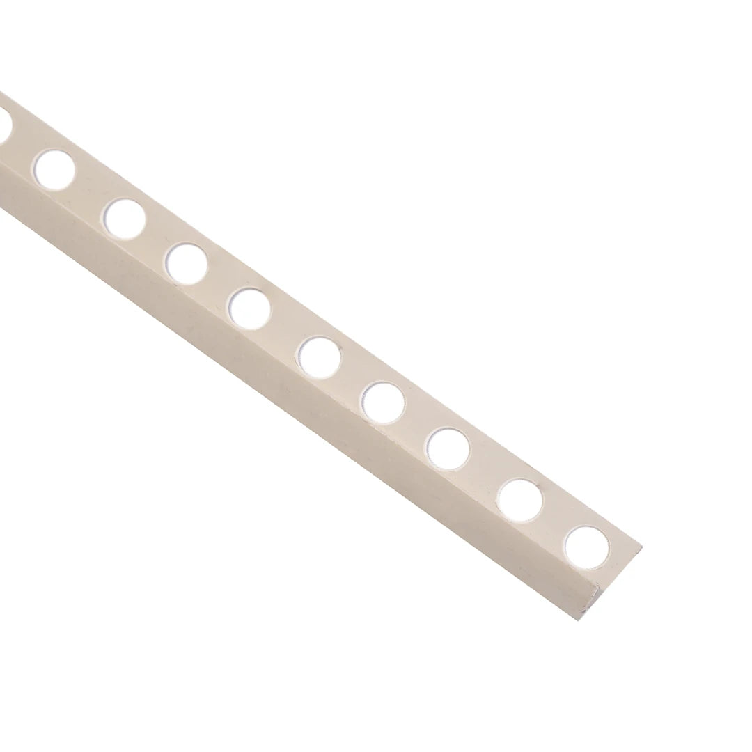 Plastic Tile Trim 8.0mmx2.5mtr Ivory S02A