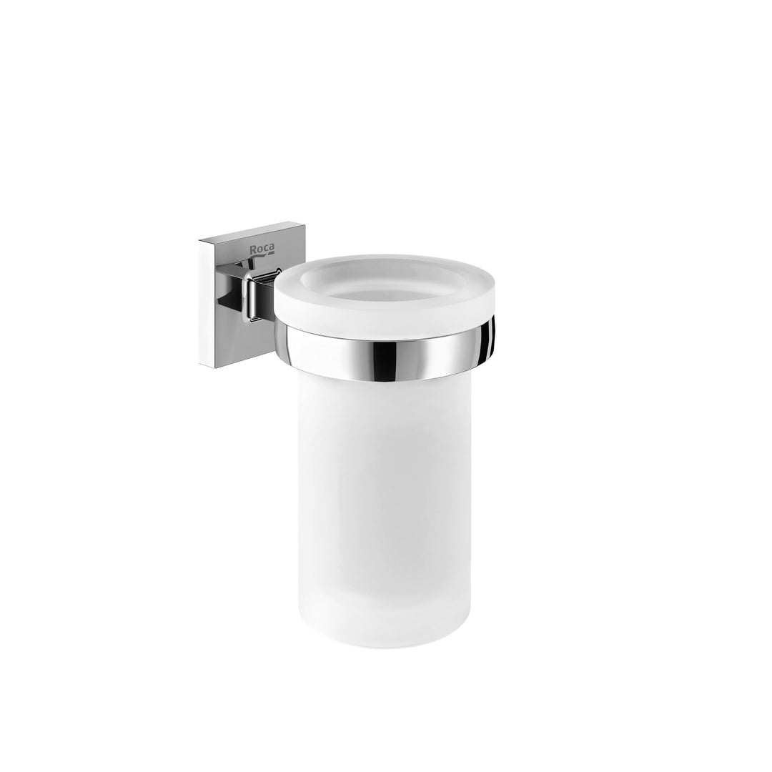 Roca Cubica Wall Tumbler Holder Brilliant Chrome