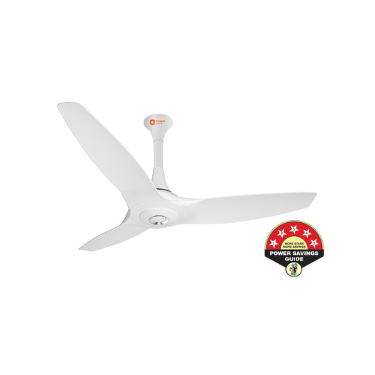 Orient Ceiling Fan Aeroquiet Blde With Remote White 1200mm