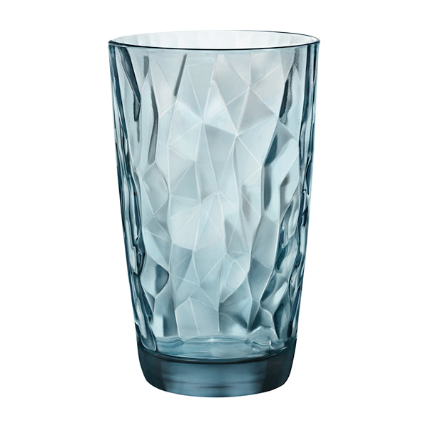 Bormioli Rocco Diamond Cooler Ocean Blue Water Glass 470 Ml
