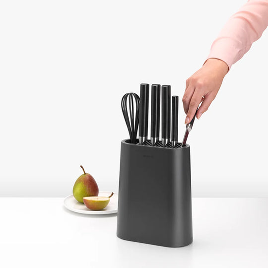 Brabantia Profile Knife Block with Utensil Holder 129889