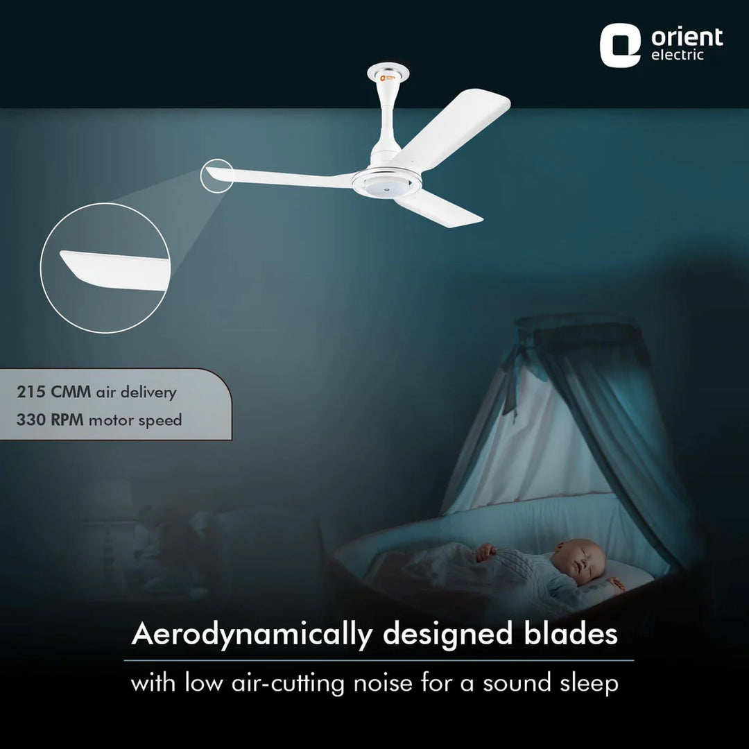 Orient Ceiling Fan I-float White 1200mm with Remote