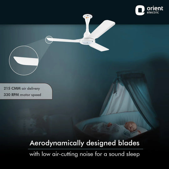 Orient Ceiling Fan I-float White 1200mm with Remote