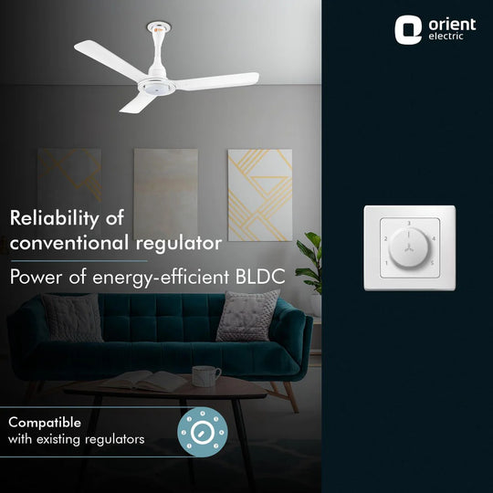 Orient Ceiling Fan I-float White 1200mm Without Remote