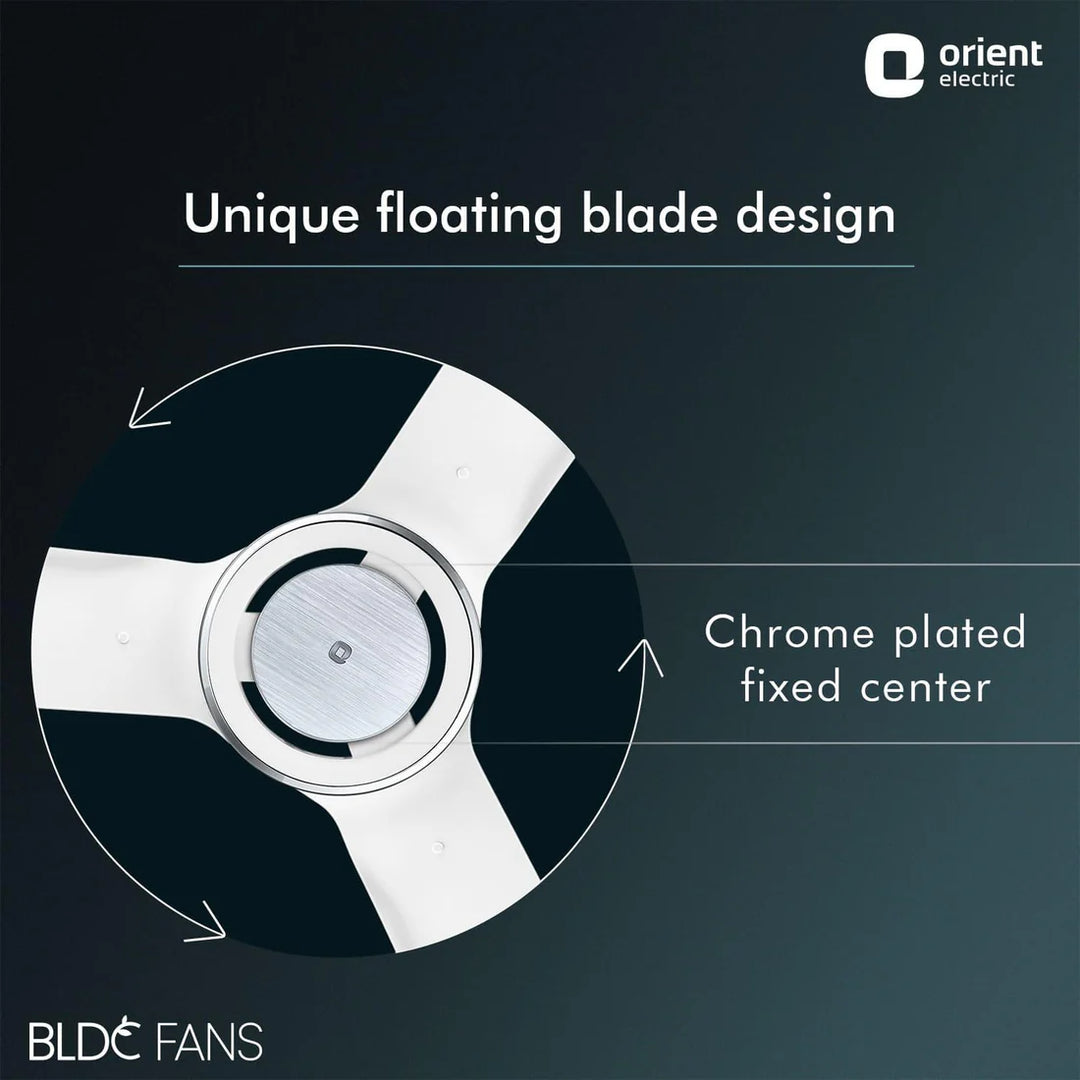 Orient Ceiling Fan I-float White 1200mm with Remote