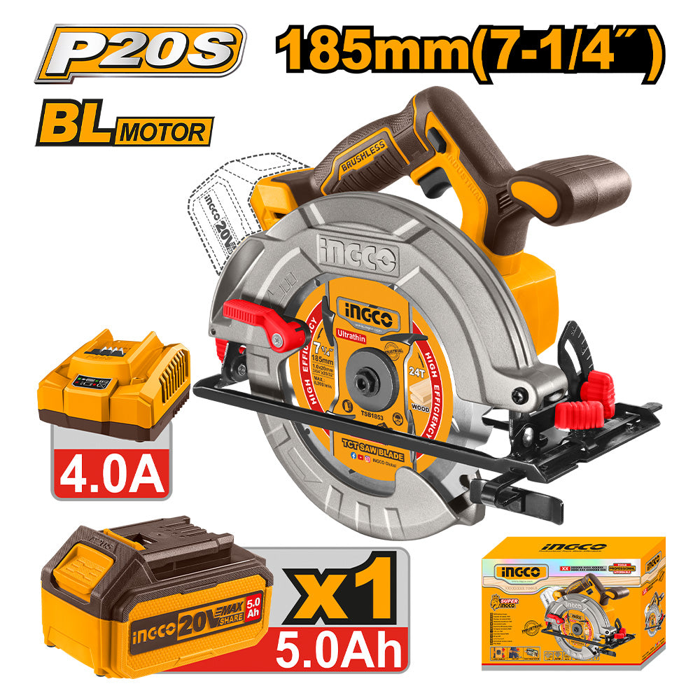 Ingco Cordless Circular Saw CSLI18513
