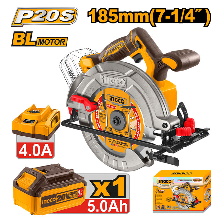 Ingco Cordless Circular Saw CSLI18513