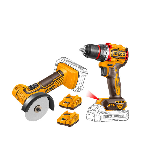 Ingco Cordless 2pc Combo Kit CKLI20766