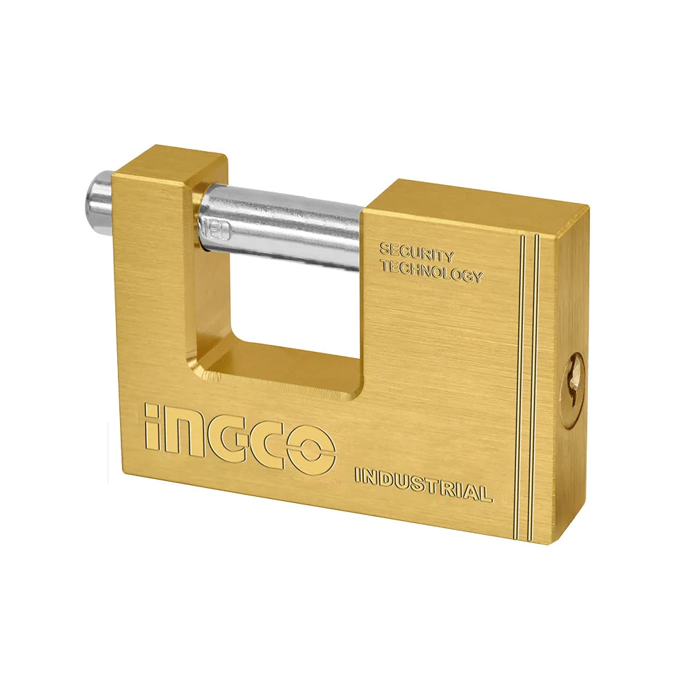 Ingco Heavy Duty Brass Block Padlock DBBPL0702