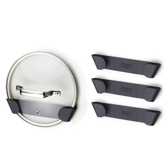 Joseph Joseph Cupboardstore 4PC Lid Holders (Grey)