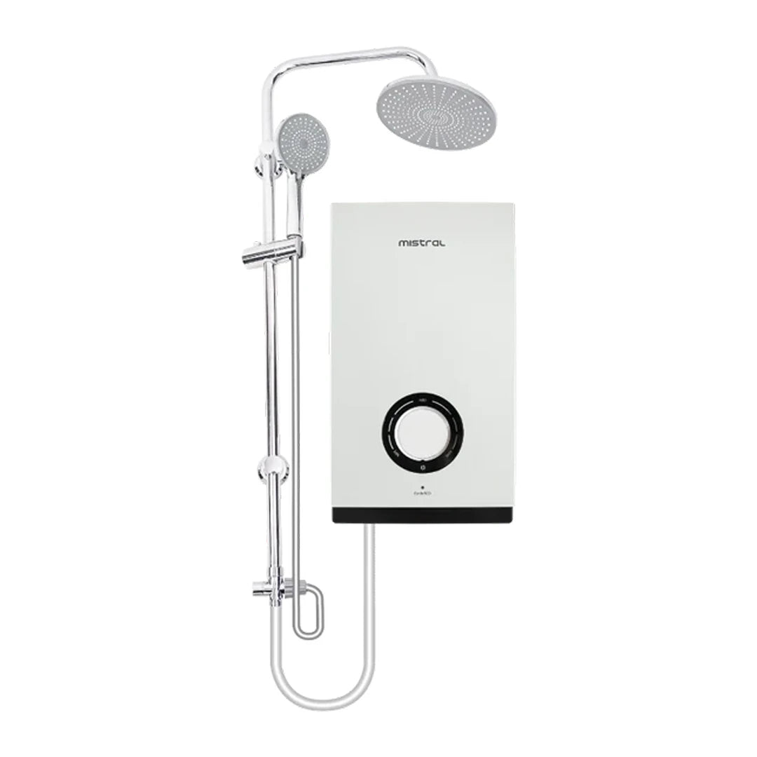 Mistral Instant Shower Heater With DC Pump And Rain Shower