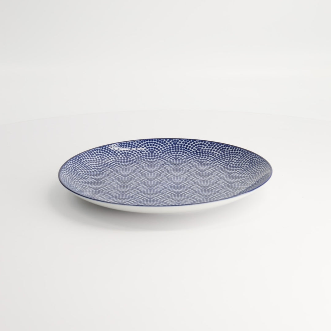 TDS Nippon Blue Plate 16X2CM Dots 16019