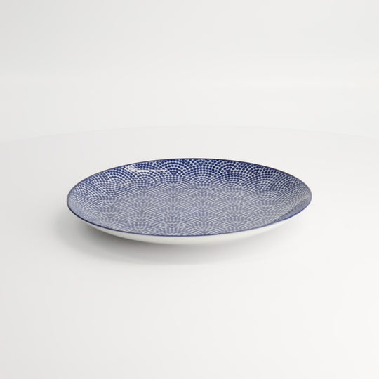 TDS Nippon Blue Plate 16X2CM Dots 16019