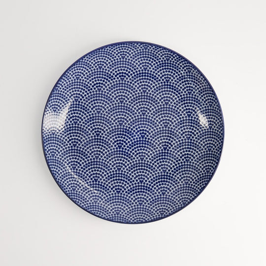 TDS Nippon Blue Plate 16X2CM Dots 16019