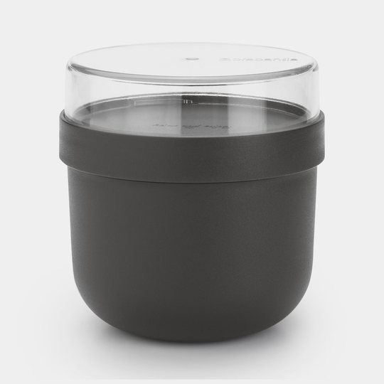 Brabantia Make & Take Breakfast Bowl, 0.5L, dark grey