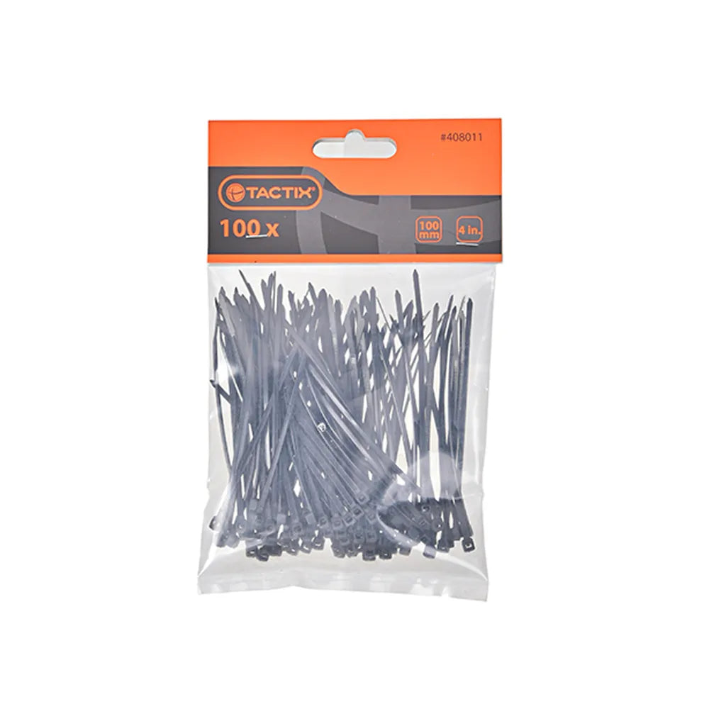 Cable Tie Black 4.7x300mm 100pc/Pkt