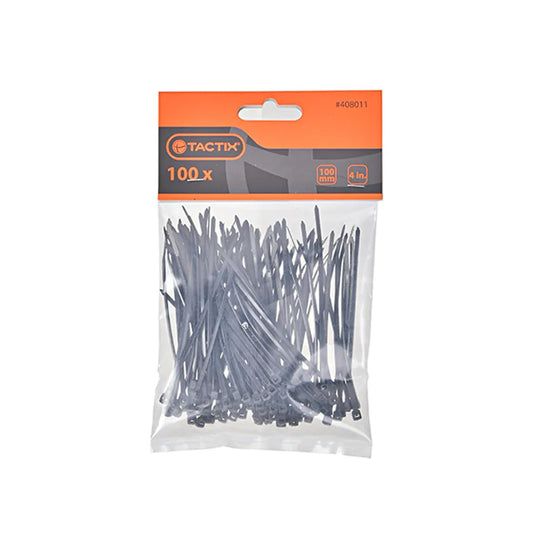 Cable Tie Black 4.7x300mm 100pc/Pkt
