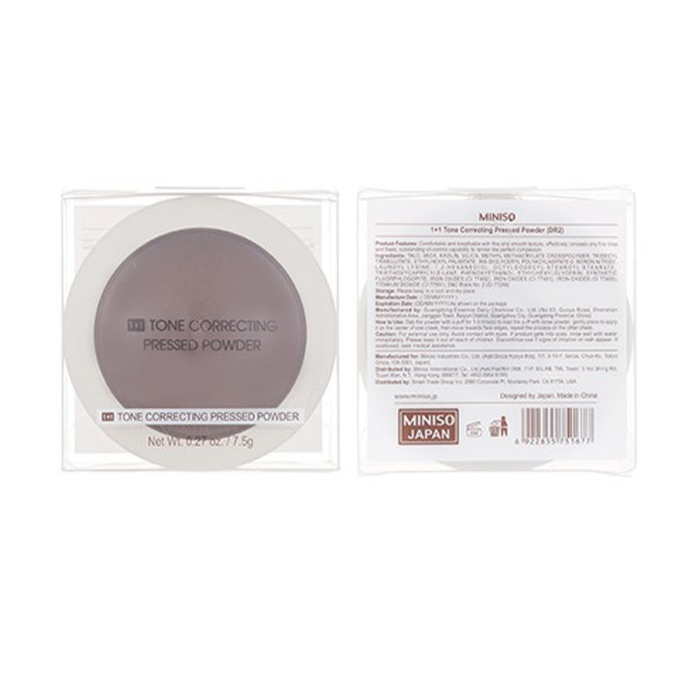 1+1 Tone Correcting Pressed Powder (dr2) Miniso 2006841110104
