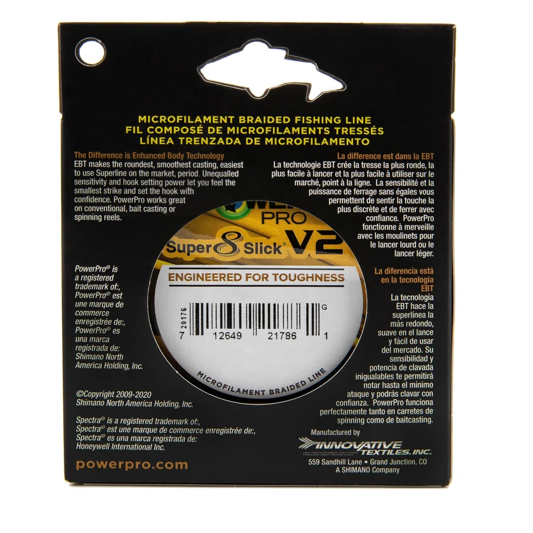 Shimano Powerpro Superslick V2 65LB 1500YD ONYX
