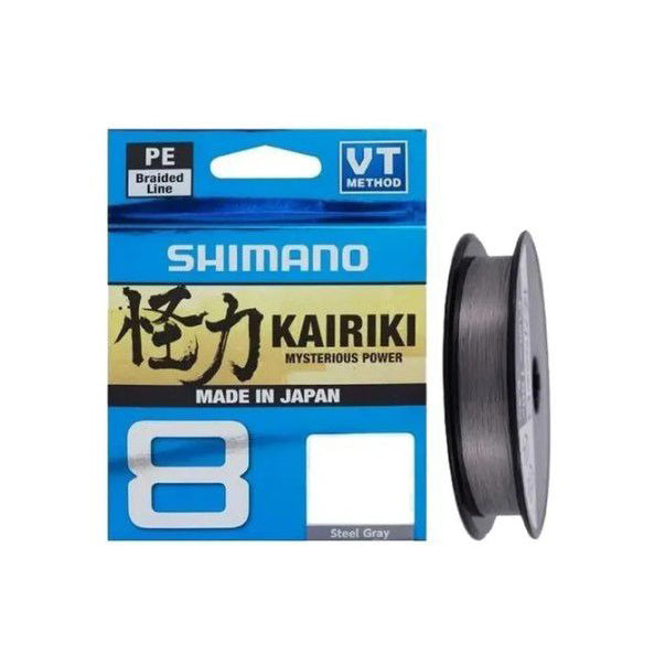 Shimano Kairiki 8PE PL-M58RE Steel Grey Braid 150m 20lbs