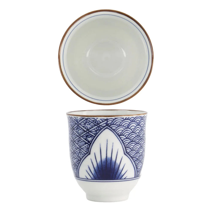 TDS cup, Lily Flower 7.8X8.2CM 250ML Blue 21147
