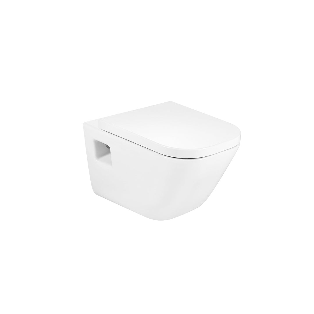 Roca The Gap Square Vitreous China Wall-Hung WC with Horizontal Outlet
