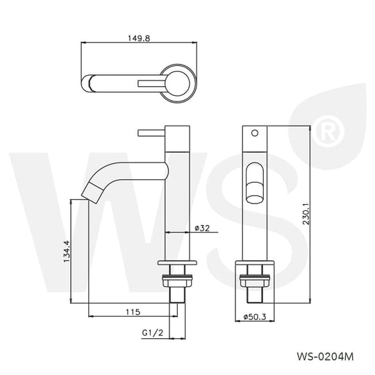 WS stainless steel bathroom Faucet