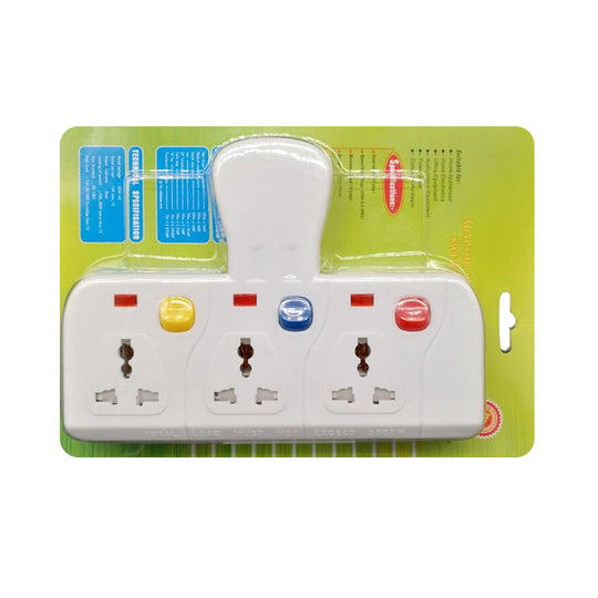 WT03S Adaptor 13A 3 Way Multi Socket