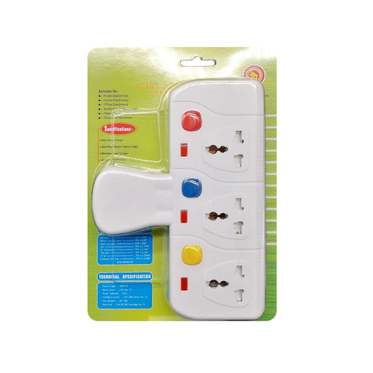WT03S Adaptor 13A 3 Way Multi Socket