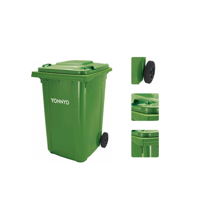 Plastic Dust Bin Green YY-360L 360 Ltr