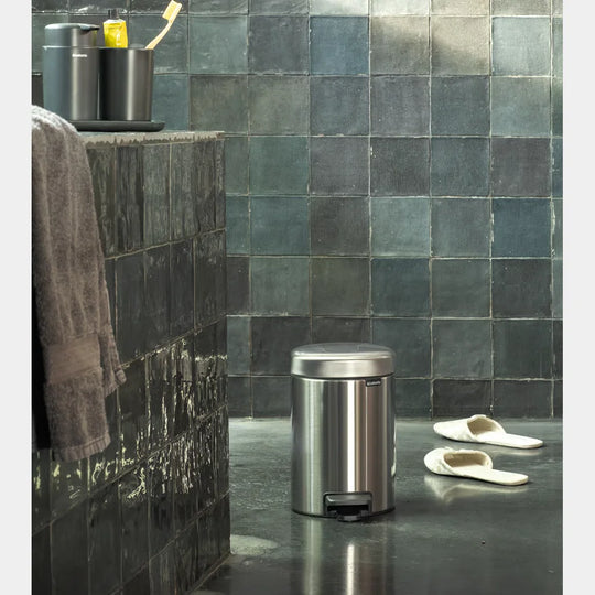 Brabantia NewIcon Pedal Bin Matt Steel Fingerprint-Proof 3L
