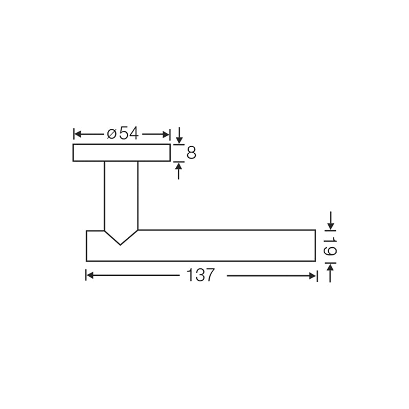 Yale Tubular Lever Handle YTL-080