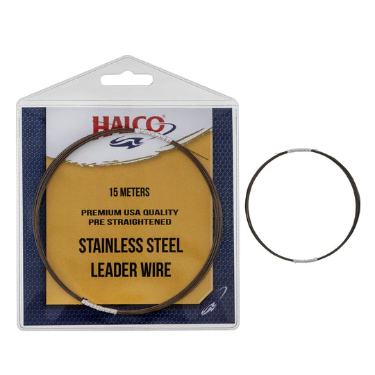 HALCO Pre Straightened SS Wire Leader 140LB 15M