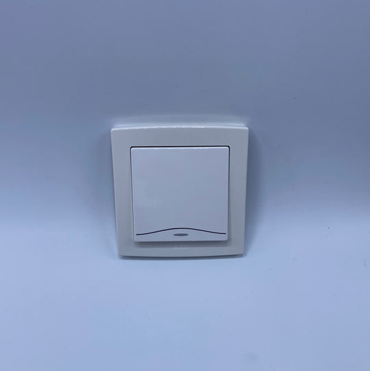 ABB Bs Switch White W/Led Decorative Line 1g 1w
