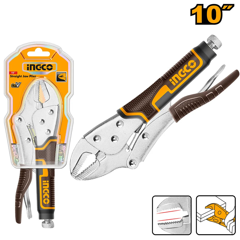 Ingco straight jaw plier HSJP0110, 10inch