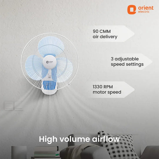 Orient Wall Fan 49 with Remote  400mm