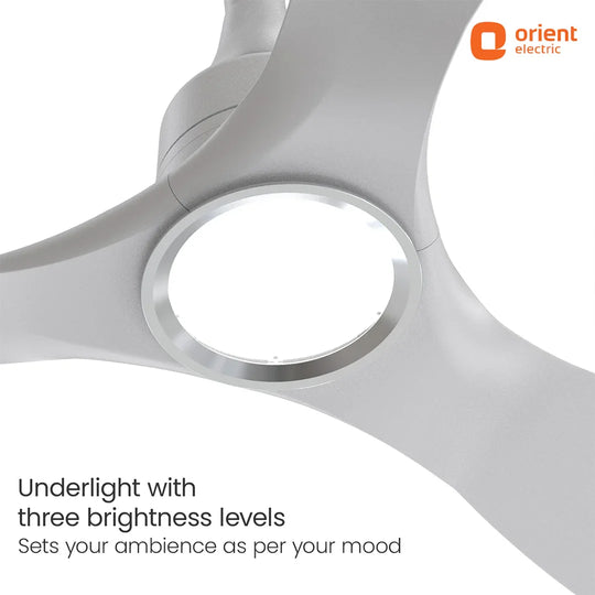 Aerosense Smart BLDC Ceiling Fan Underlight Frost White 1200MM