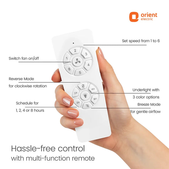 ORIENT Artis BLDC Ceiling Fan With Remote, Black 1320MM