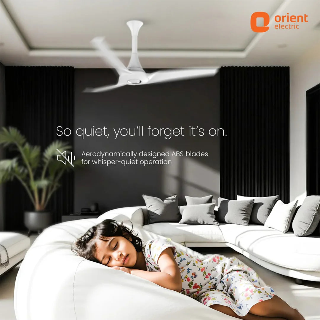 Orient AeroStorm ceiling fan white 48 inch
