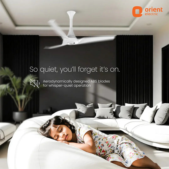 Orient AeroStorm ceiling fan white 48 inch