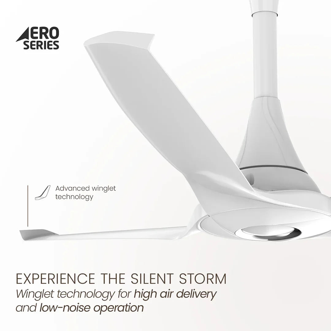 Orient AeroStorm ceiling fan white 48 inch