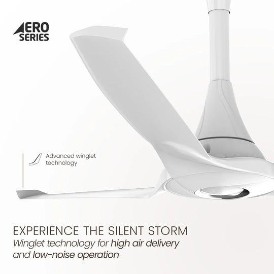 Orient AeroStorm ceiling fan white 48 inch